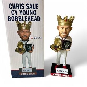 NEW Chris Sale 2025 Cy Young Bobblehead – Braves Exclusive!